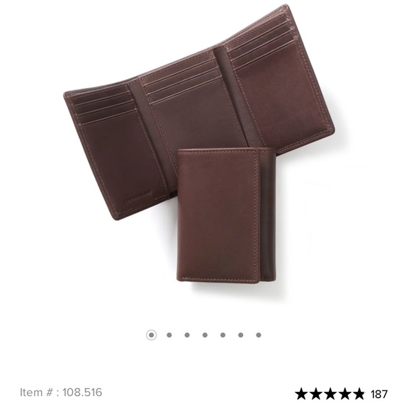 Leatherology Brown Leather Trifold Wallet - Picture 7 of 8